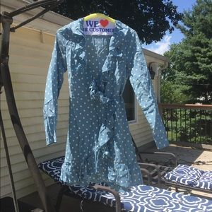 Realisation Alexandra dress wrap blue XXS